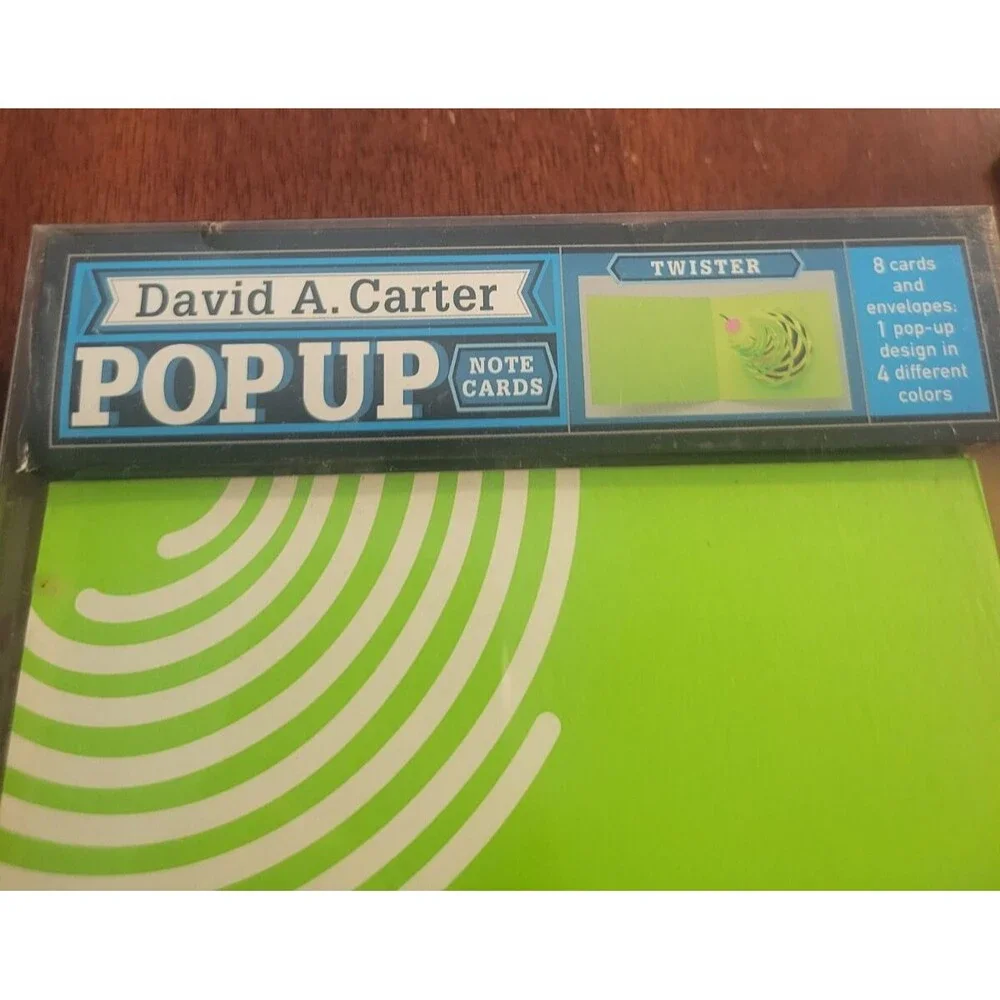 Pop-Up Note Cards Twister by David A. Carter - 2008 Open Box